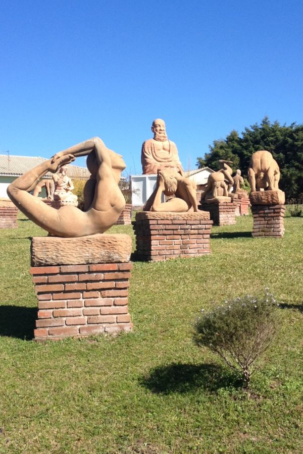 Foto do Jardim das Esculturas em Julio de Castilhos