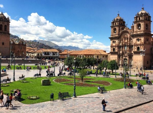 Foto da Plaza de Armas no roteiro por Cusco