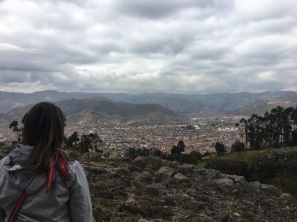 foto da vista de Cusco a partir das ruínas de Qenqo viajar para o Peru