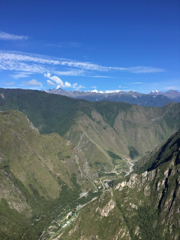 Foto do vale de Machu Picchu viajar para o Peru