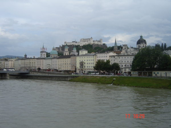 foto do Palácio Mirabell em Salzburgo mochilão pela Europa