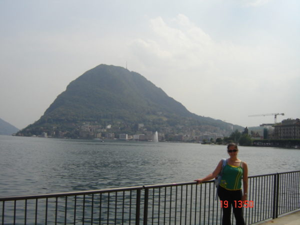 foto do lago Lugano na Suíça mochilão pela Europa