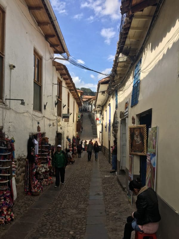 foto de rua de San Blas roteiro por Cusco