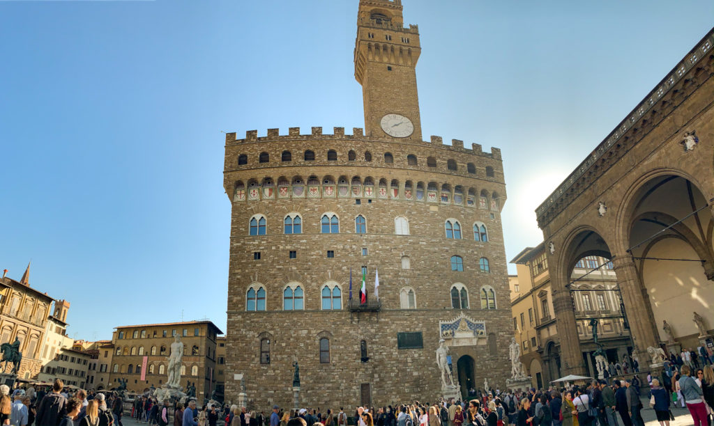 foto da Piazza della Signoria em Florença viajar pela Itália