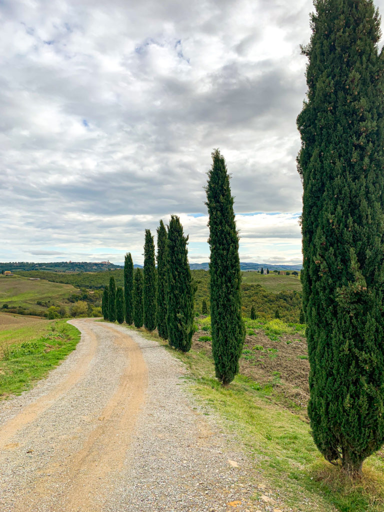 foto de estrada na Toscana na Itália para viajar sem sair de casa