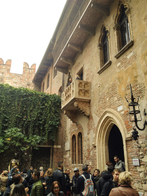 foto da Casa di Giulietta em Verona na Itália