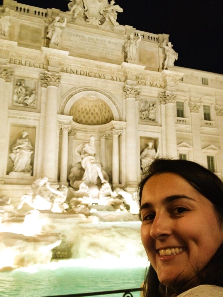 Foto da Fontana di Trevi, em Roma em viajar pela Itália